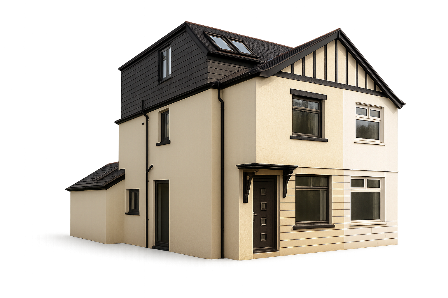 Front elevation render