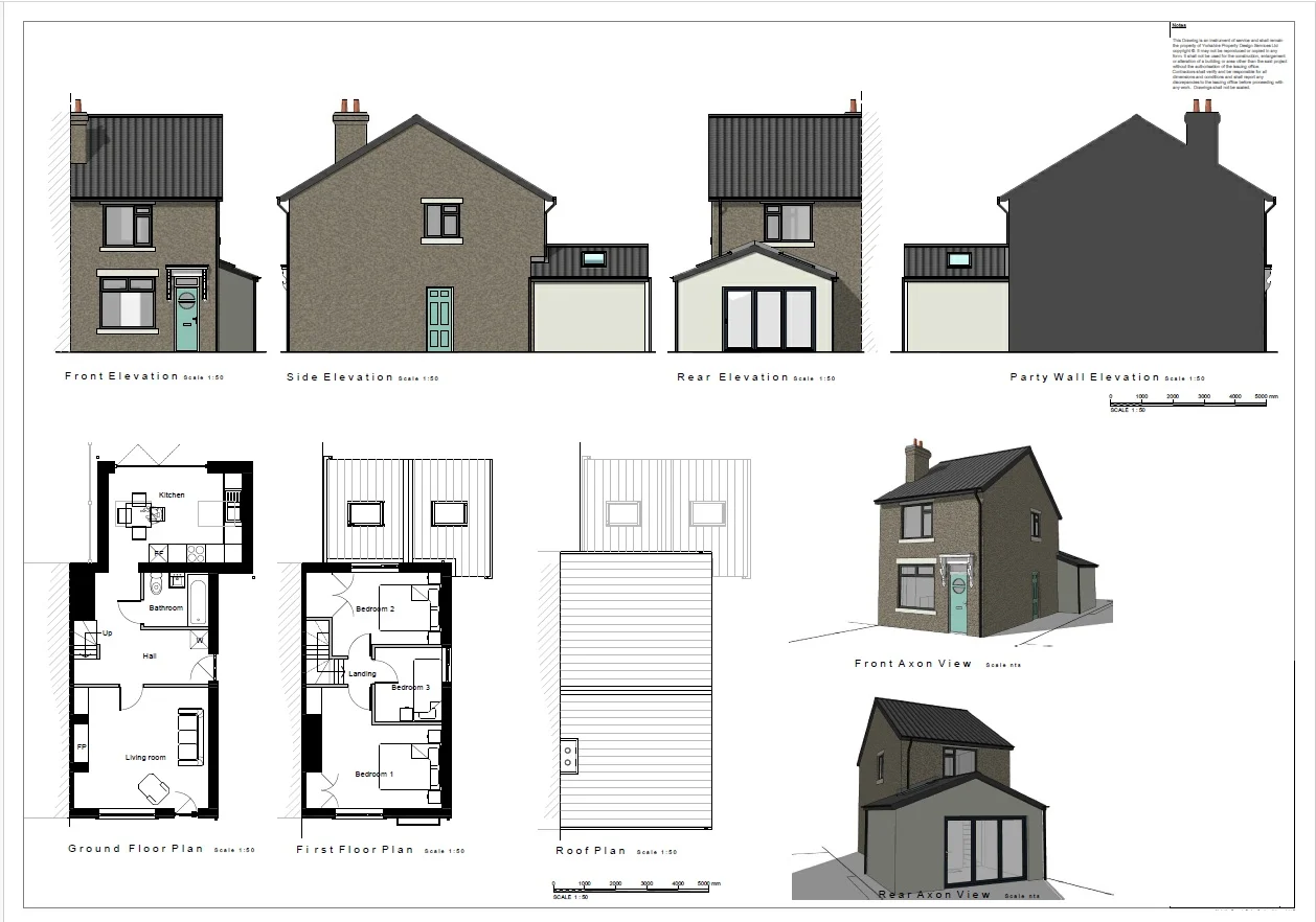 Victoria Gardens III, Leeds, West Yorkshire - Single storey rear extension