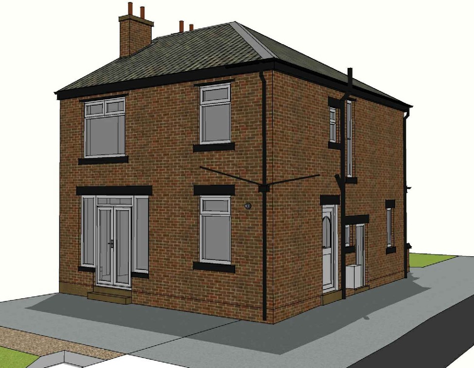 West End Drive III, Leeds, West Yorkshire - Single storey rear extension